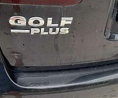 Golf plus 1.4 petrol