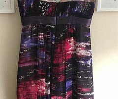 Maxmaria  silk dress as new size 8 boned bodice