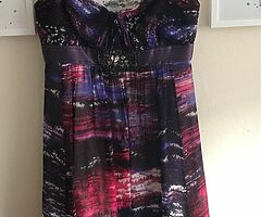 Maxmaria  silk dress as new size 8 boned bodice