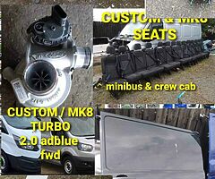 TRANSIT MK8 & CUSTOM PANELS
COMPLETE FRONTS 
ALL DOORS 
ALLOY WHEELS 
SIDE BARS ...