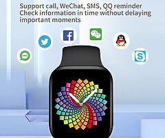 X8 Max Smart Watch 1.75 Inch Dialing Bluetooth Music Sports Sleep Monitoring Heart-rate -BLACK