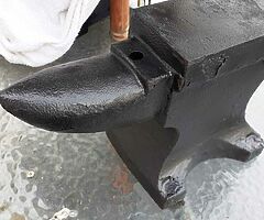 Old anvil very heavy painted black size 15ins x 8 half ins collect in kilcock
