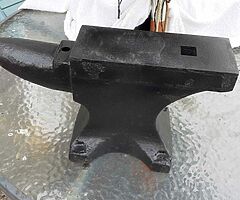 Old anvil very heavy painted black size 15ins x 8 half ins collect in kilcock