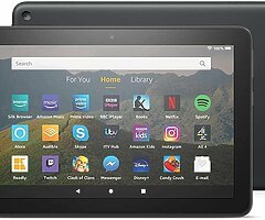 105€ Fire HD 8 Tablet, 8" HD display, 32 GB, Black , designed for portable entertainment
