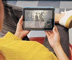 105€ Fire HD 8 Tablet, 8" HD display, 32 GB, Black , designed for portable entertainment