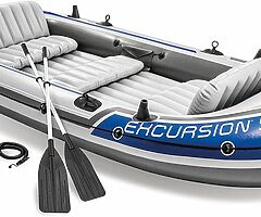 249€ 5 persons Inflatable Boat - 366 x 168 x 43 cm - 4 Pieces - Multicolor