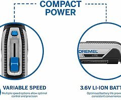 85€ Dremel Cordless Rotary Tool 3.6 V, Multi Tool Kit with 15 Accessories, Variable Speed - Image 6/8