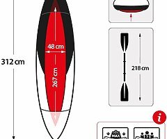 259€ 2-Person Inflatable Kayak Set with Aluminum Oars and High Output Air Pump - Image 7/7