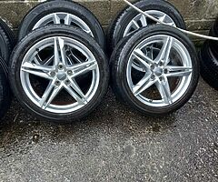Audi A4,A5,A6 18inch genuine alloy wheels with good tyres for sale