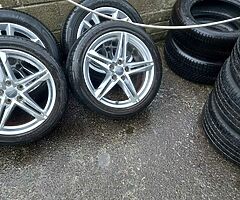 Audi A4,A5,A6 18inch genuine alloy wheels with good tyres for sale - Image 4/8