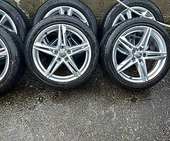 Audi A4,A5,A6 18inch genuine alloy wheels with good tyres for sale - Image 5/8