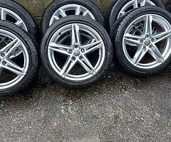 Audi A4,A5,A6 18inch genuine alloy wheels with good tyres for sale - Image 6/8