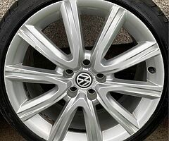 18” OEM Audi A6 Alloys with brand new tyres - Image 5/10