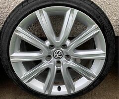 18” OEM Audi A6 Alloys with brand new tyres - Image 6/10