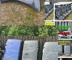 TRANSIT MK8 & CUSTOM PANELS
COMPLETE FRONTS 
ALL DOORS 
ALLOY WHEELS 
SIDE BARS ...