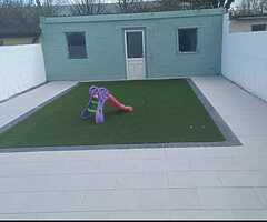 Paving and landscaping