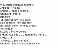 Bmw 520d automatic 2010 low mileage - Image 6/8
