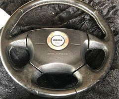MoMo genuine leather wheel suit any Subaru