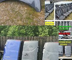 TRANSIT MK8 & CUSTOM PANELS
COMPLETE FRONTS 
ALL DOORS 
ALLOY WHEELS 
SIDE BARS ...