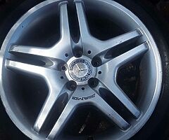 Genuine Mercedes A.M.G.18INCH STAGGERED FITS C AND CL AND S CLASS MERCEDES NO TIRES