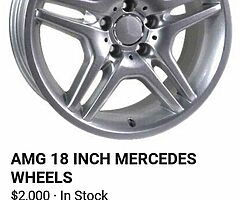 Genuine Mercedes A.M.G.18INCH STAGGERED FITS C AND CL AND S CLASS MERCEDES NO TIRES - Image 6/10
