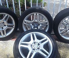 Genuine Mercedes A.M.G.18INCH STAGGERED FITS C AND CL AND S CLASS MERCEDES NO TIRES - Image 7/10
