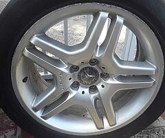 Genuine Mercedes A.M.G.18INCH STAGGERED FITS C AND CL AND S CLASS MERCEDES NO TIRES - Image 8/10