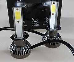 LED BULBS H7. 12v  80w  4000k. Brand new