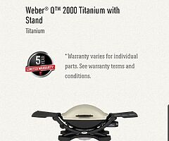 Weber q2000 white