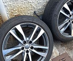 Audi a6 a4 19inch genuine alloy wheels with tyres for sale - Image 5/5