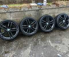 Bmw 18inch genuine alloy wheels with good tyres for sale - Image 3/3