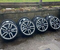 Mini Cooper 19inch 5x120 genuine alloy wheels with good tyres for sale