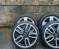 Mini Cooper 19inch 5x120 genuine alloy wheels with good tyres for sale