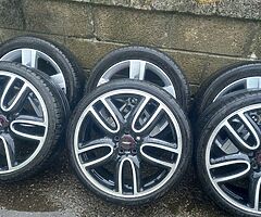 Mini Cooper 19inch 5x120 genuine alloy wheels with good tyres for sale - Image 6/10