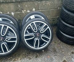 Mini Cooper 19inch 5x120 genuine alloy wheels with good tyres for sale - Image 5/10
