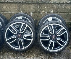 Mini Cooper 19inch 5x120 genuine alloy wheels with good tyres for sale - Image 6/10