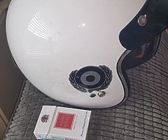 open face helmets black