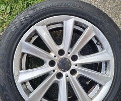 Bmw 5 series wheels original bmw wheels 225 55 17 3 brand new tyres 1 about 50 % very cheap wheels - Image 6/9