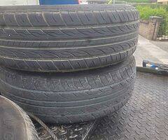 Ford focus rims and next to new tryes