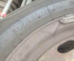 Ford focus rims and next to new tryes