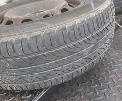 Ford focus rims and next to new tryes