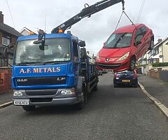 WE BUY ALL SCRAP VEHICLES