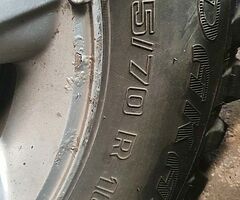 2 alloys with tyres allterain 16 inch