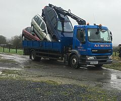 SCRAP CARS WANTED CASH PAID DVLNI PAPERWORK COMPLETED