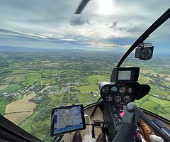 Get a view of the country in a heli