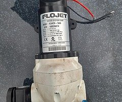 Water pump  for caravan or motor home
