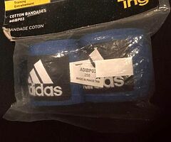 Adidas Boxing gloves and hand wraps