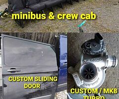 TRANSIT MK8 & CUSTOM PANELS
COMPLETE FRONTS 
ALL DOORS 
ALLOY WHEELS 
SIDE BARS ...