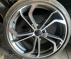 19in 5x112 TCR style alloys - Image 3/7