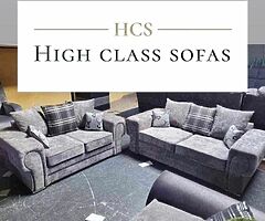 Brand new high quality designer 3+2 suite of furniture